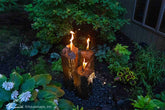 Photo of Aquascape Fire and Water 3-Piece Basalt Torch System - Aquascape Canada